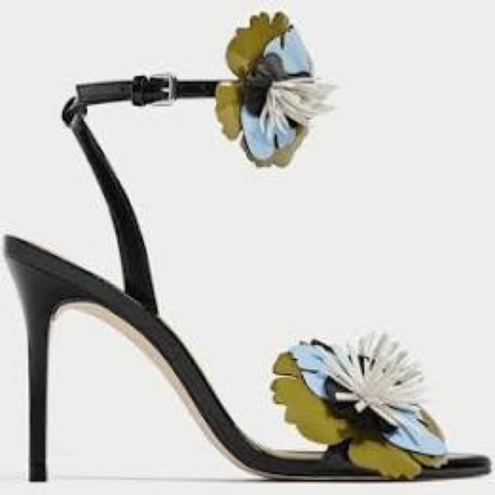 Zara floral sandals